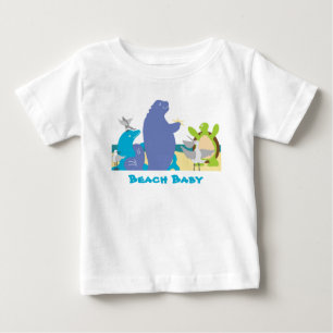 Pour Bébé T-Shirt Animaux de Mer de la Plage