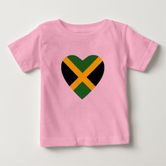 Pour Bébé T-shirt au pavillon jamaïcain (Devant)