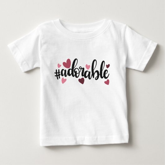 Pour Bébé T-shirt Bable tendance et adorable (Devant)