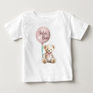 Pour Bébé T-Shirt Baby shower en peluche de soeur Bear