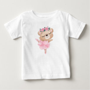 Pour Bébé T-shirt Ballerina Bear Baby