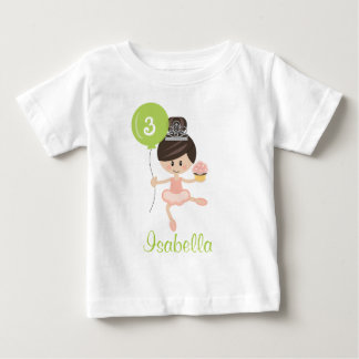 Pour Bébé T-shirt Ballerina Birthday Toddler