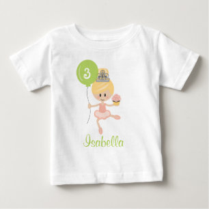 Pour Bébé T-shirt Ballerina Birthday Toddler Blonde