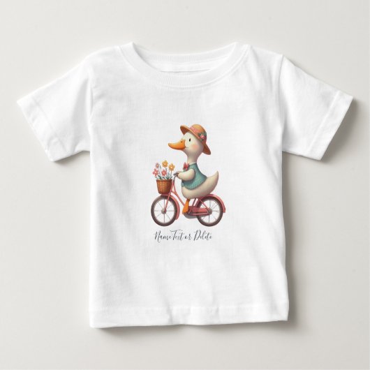 Pour Bébé T-Shirt Bicycle Bicycle Canard (Devant)