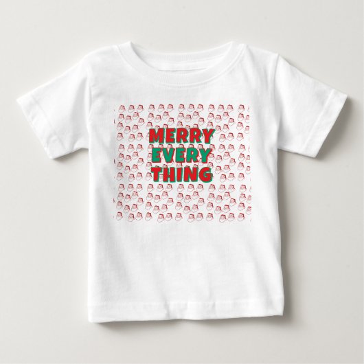 Pour Bébé T-shirt blanc cool avec santa (Devant)