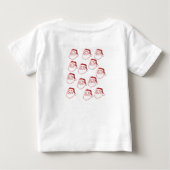 Pour Bébé T-shirt blanc cool avec santa (Dos)
