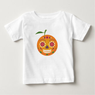 Pour Bébé T-shirt blanc d'enfant en bas âge de crâne de