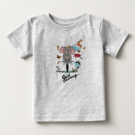 Pour Bébé T-Shirt Bonjour (Devant)