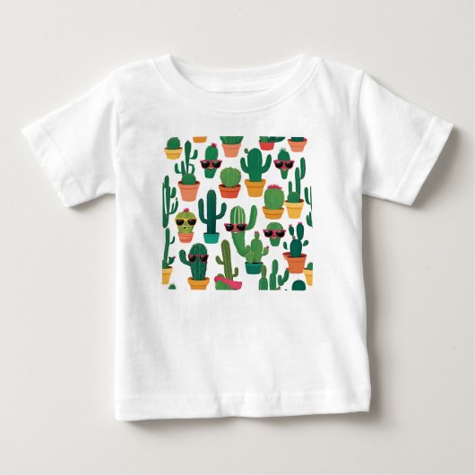 Pour Bébé T-shirt Cactus mignon (Devant)