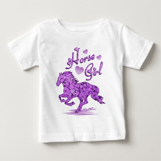 Pour Bébé T-shirt cheval (Devant)