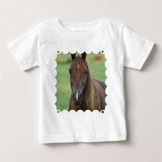 Pour Bébé T-shirt Cheval de course Thoroughbred (Devant)