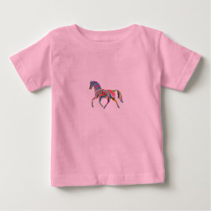 Pour Bébé T-shirt Cheval Waved