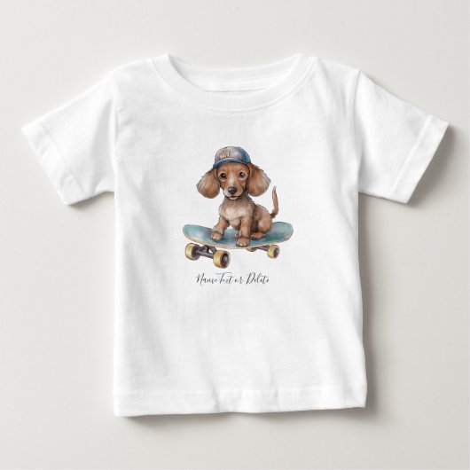 Pour Bébé T-Shirt Chien au Crayon (Devant)