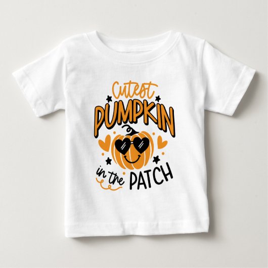 Pour Bébé T-shirt Citrouille personnalisé (Devant)