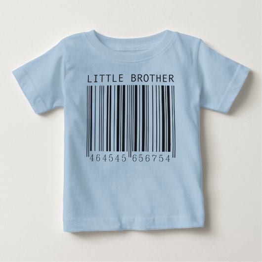 Pour Bébé T-shirt Code-barres Petit Frère (Devant)