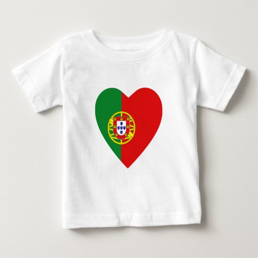 Pour Bébé T-shirt Coeur Portugal (Devant)