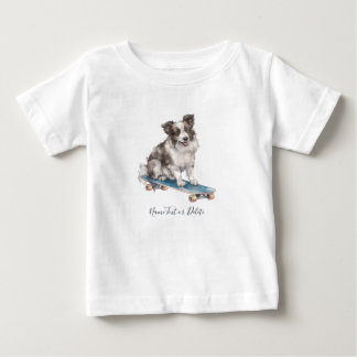Pour Bébé T-Shirt Colley à Border Aquarelle