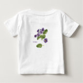 Pour Bébé T-shirt couleur violet violet (Dos)
