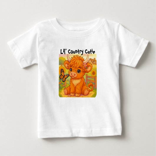 Pour Bébé T-shirt Country Cutie (Devant)
