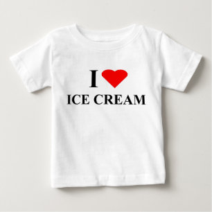 Pour Bébé T-shirt - crème glacée d'amour d'I
