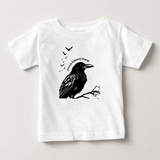 Pour Bébé T-shirt Crow PEI (Devant)