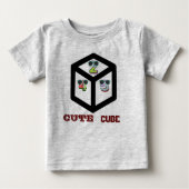 Pour Bébé T-shirt Cube Cute (Devant)