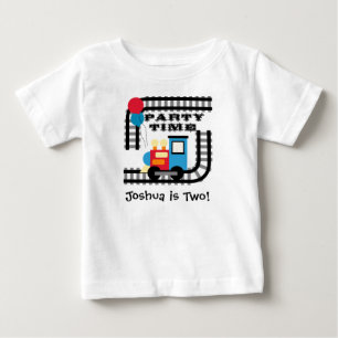 Pour Bébé T-shirt customisé de train de temps de partie