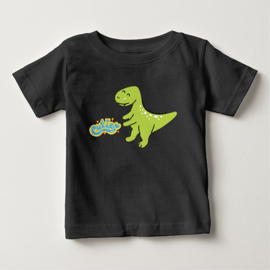 Pour Bébé T-shirt Cutie Dinosaur Baby (Devant)