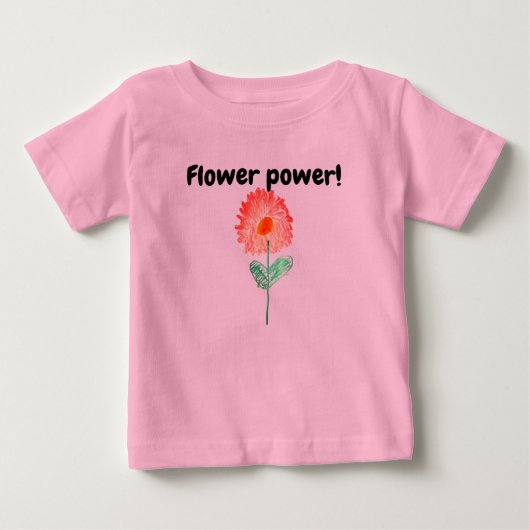 Pour Bébé T-shirt d'alimentation en fleurs (Devant)