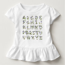 T-shirt d'alphabet de vigne