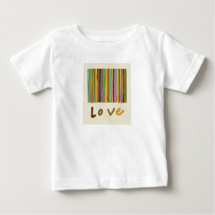 Pour Bébé T-shirt d'amour en coton blanc