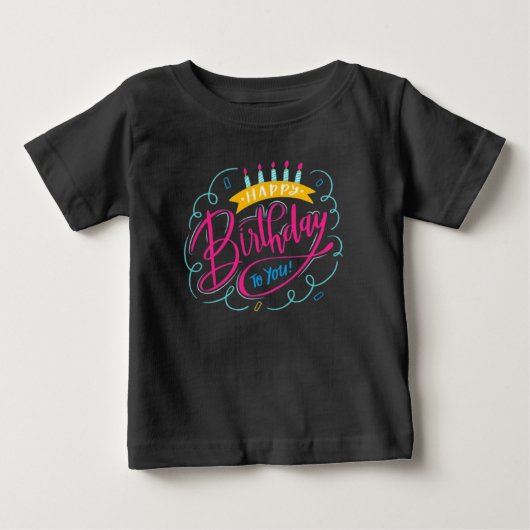 Pour Bébé T-shirt d'anniversaire (Devant)