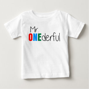Pour Bébé T-shirt d'anniversaire de enfant de M. Onederful