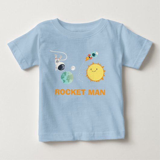 Pour Bébé T-shirt d'anniversaire de l'espace extra-atmosphér (Devant)