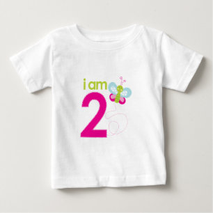 Pour Bébé T-shirt d'anniversaire papillon