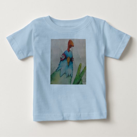 Pour Bébé t-shirt de baseball de poule en bas (Devant)