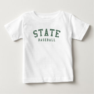 Pour Bébé T-shirt de baseball (vert)