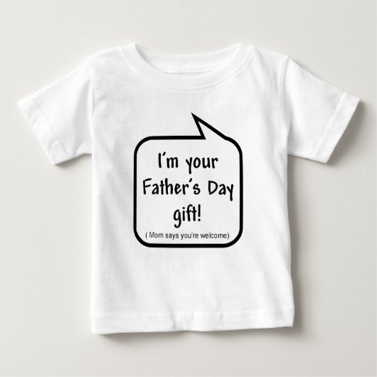 Pour Bébé T-shirt de cadeau de fête des pères (Devant)