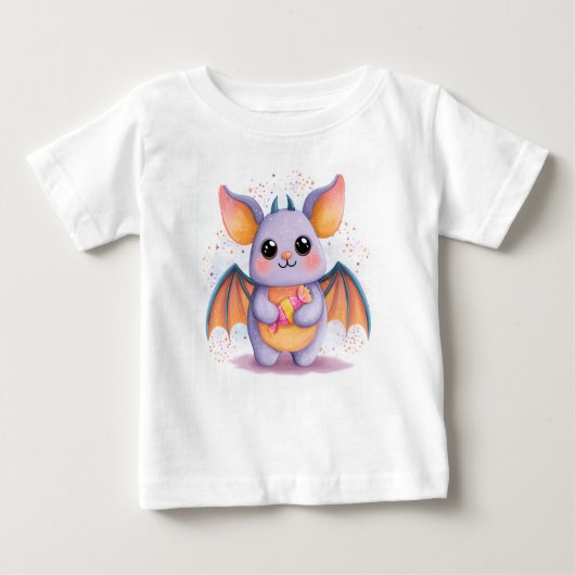Pour Bébé T-shirt de chaume d'Halloween Kawaii (Devant)