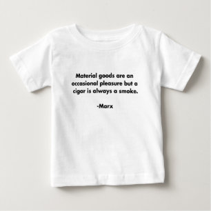 Pour Bébé T-shirt de citation drôle de marxisme de biens mat