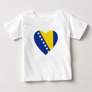 Pour Bébé T-shirt de coeur de drapeau de la
