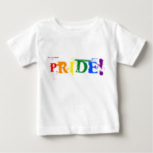 Pour Bébé T-shirt de fierté d'arc-en-ciel de LGBT