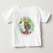 Pour Bébé T-shirt de fille d'anniversaire avec conte de fées (Devant)
