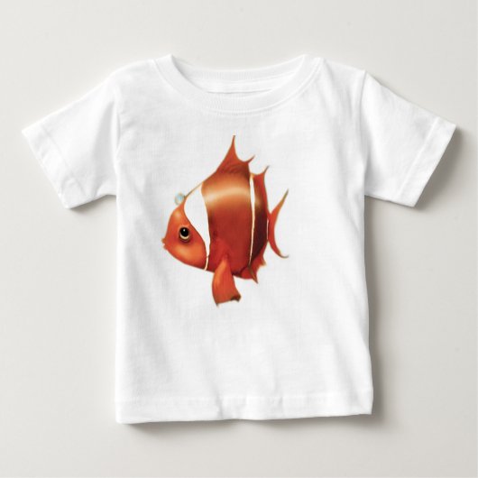 Pour Bébé T-shirt de Guppie de poisson rouge (Devant)