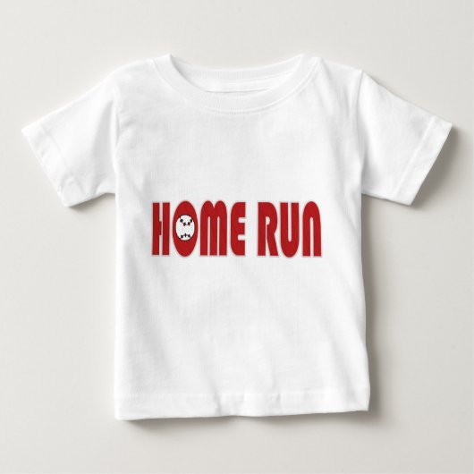 Pour Bébé T-shirt de Homerun de base-ball (nourrisson) (Devant)