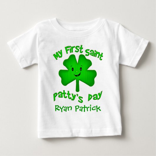 Pour Bébé T-shirt de la fête irlandaise St. Patrick / Bodysu (Devant)