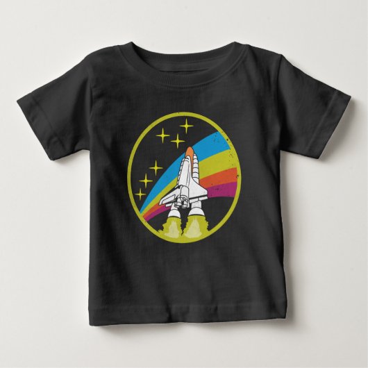 Pour Bébé T-shirt de la navette spatiale Rocket de la NASA (Devant)
