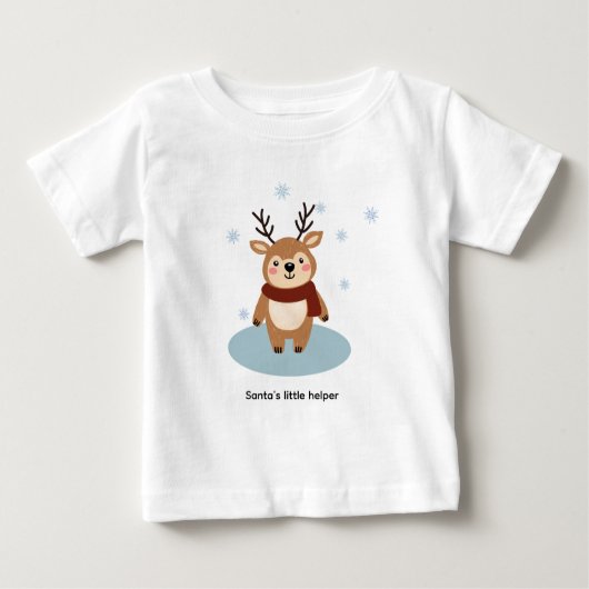 Pour Bébé T-shirt de la petite aide de père Noël (Devant)