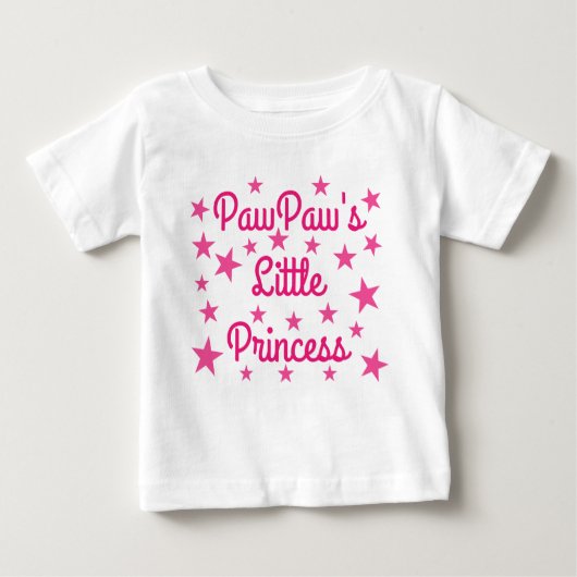 Pour Bébé T-shirt de la petite princesse de PawPaw (Devant)