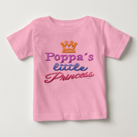 Pour Bébé T-Shirt de la petite princesse de Poppa (Devant)